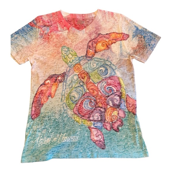 Ladies tee Blue 84 from Kauai sz XL. NWOT - Picture 2 of 8